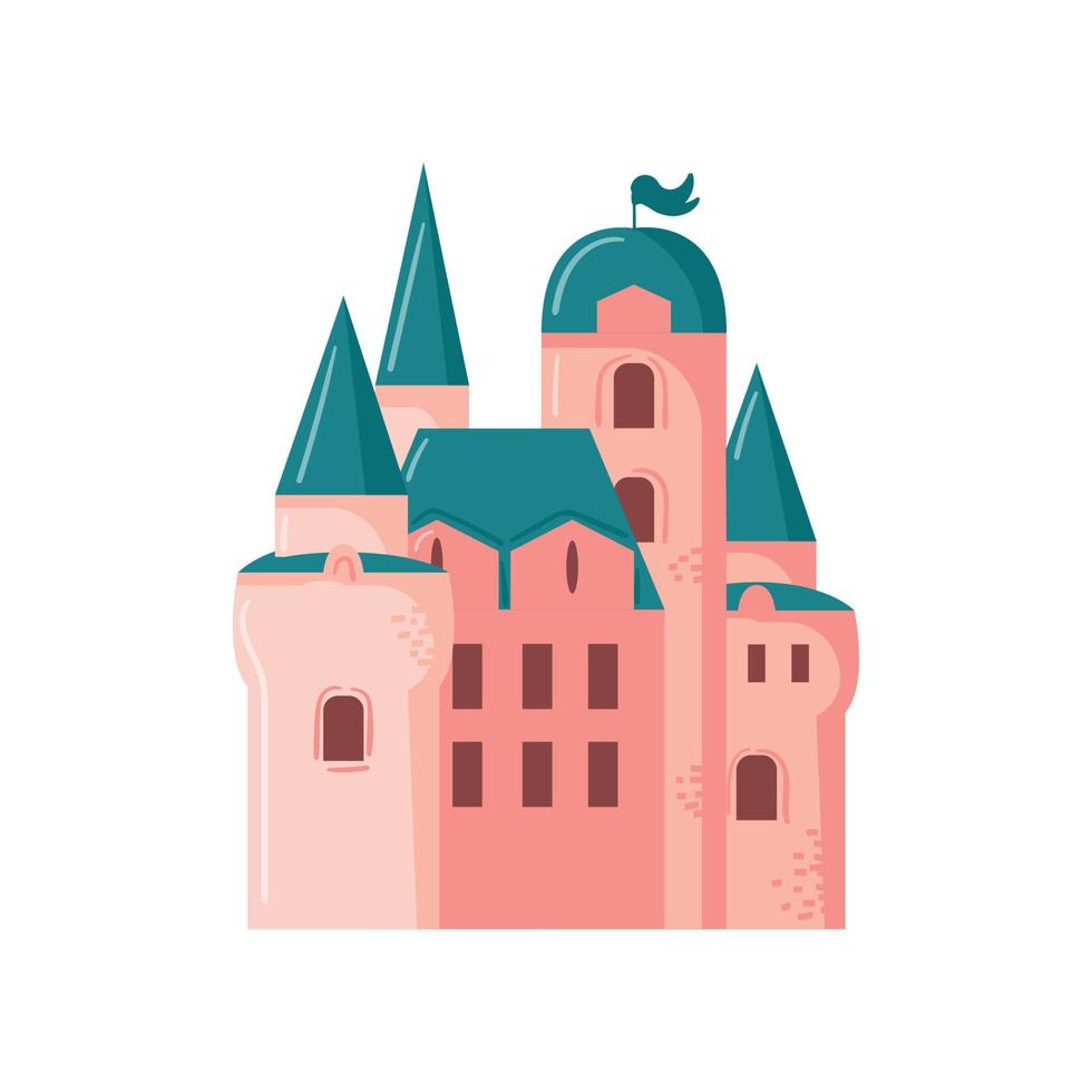 châteaux de contes de fées pour princesses vecteur