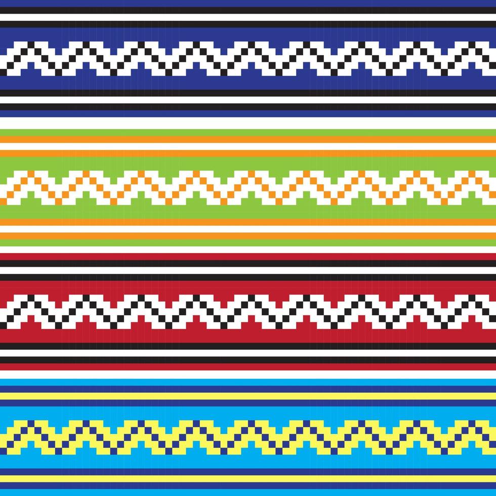 ensemble de motifs d'ornement ethniques de différentes couleurs. illustration vectorielle vecteur