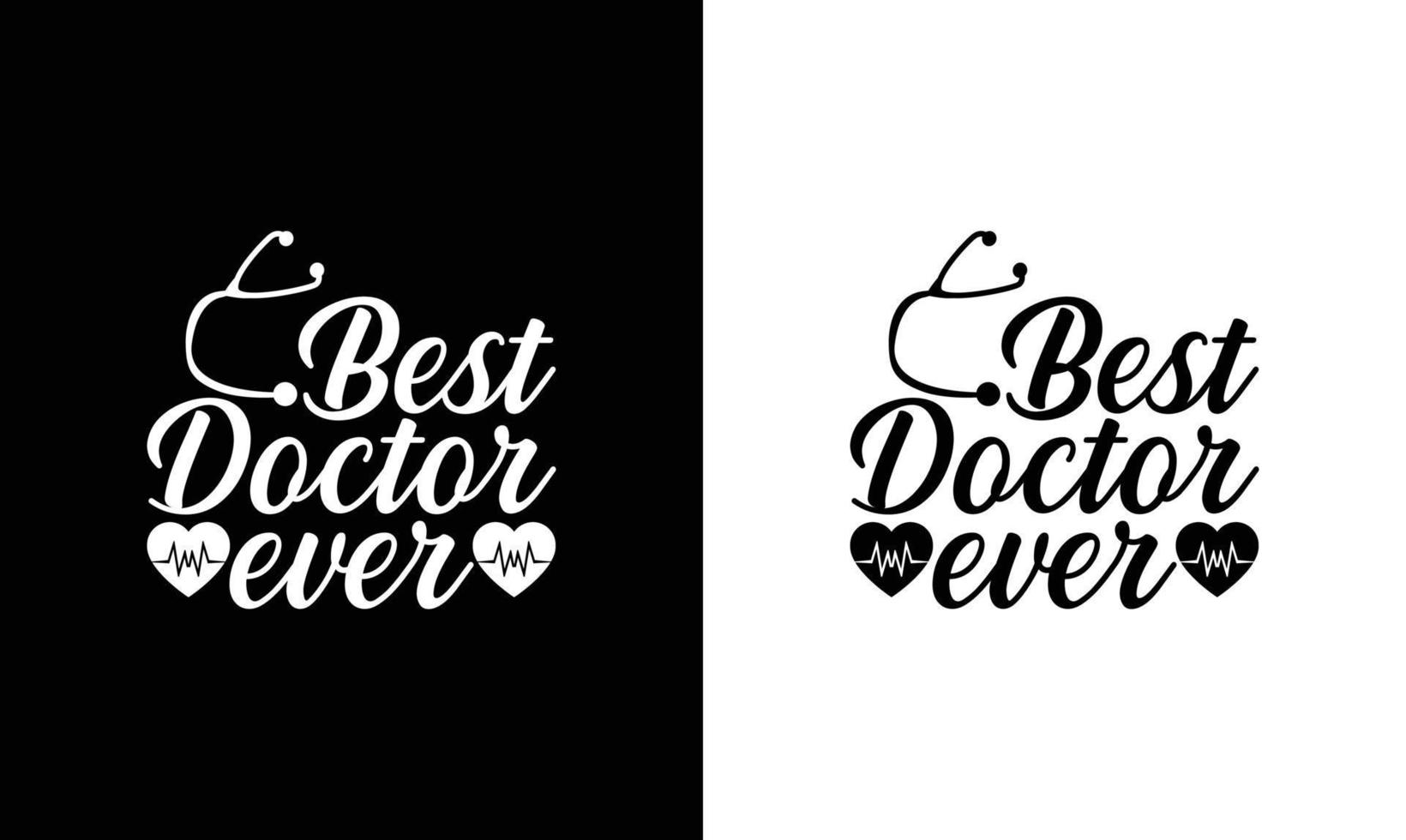 conception de t-shirt de citation de docteur, typographie vecteur