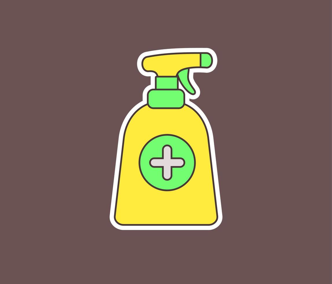 désinfectant spray équipement dhygiène clipart vecteur