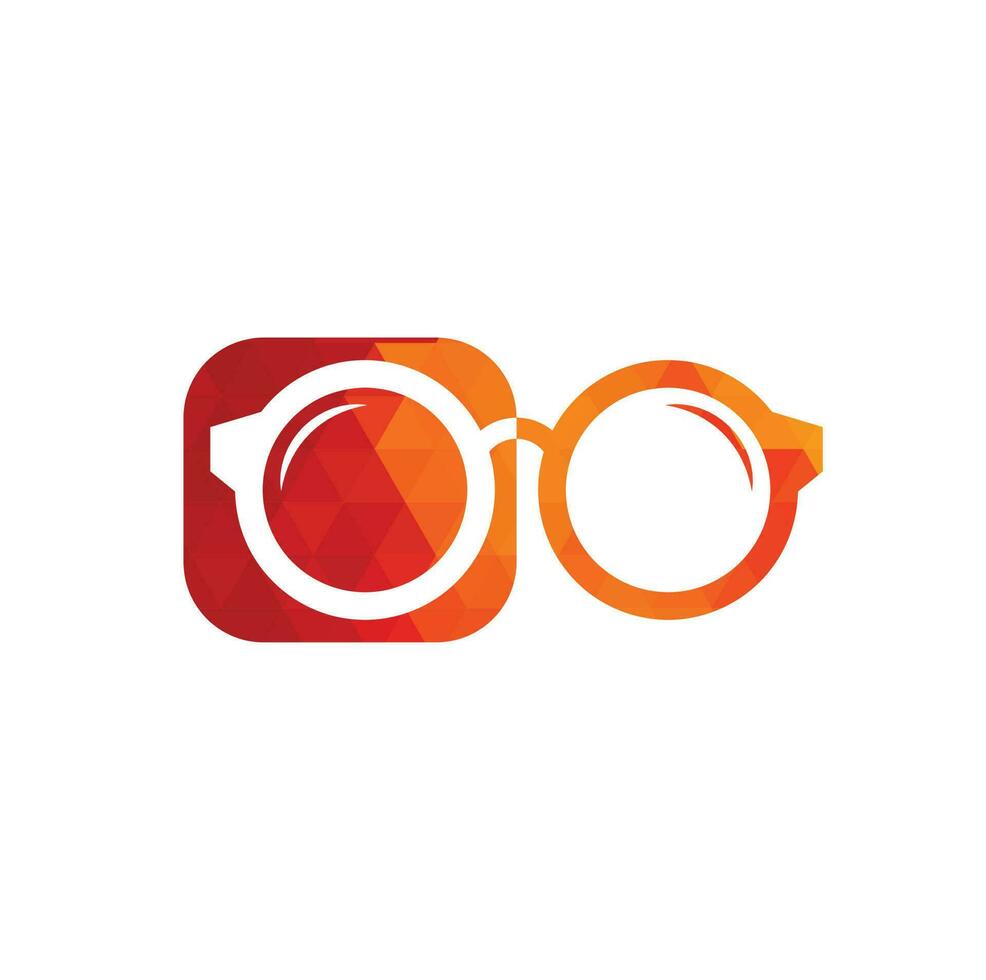 création de logo de lunettes. vecteur de modèle de conception d'icône de lunettes.