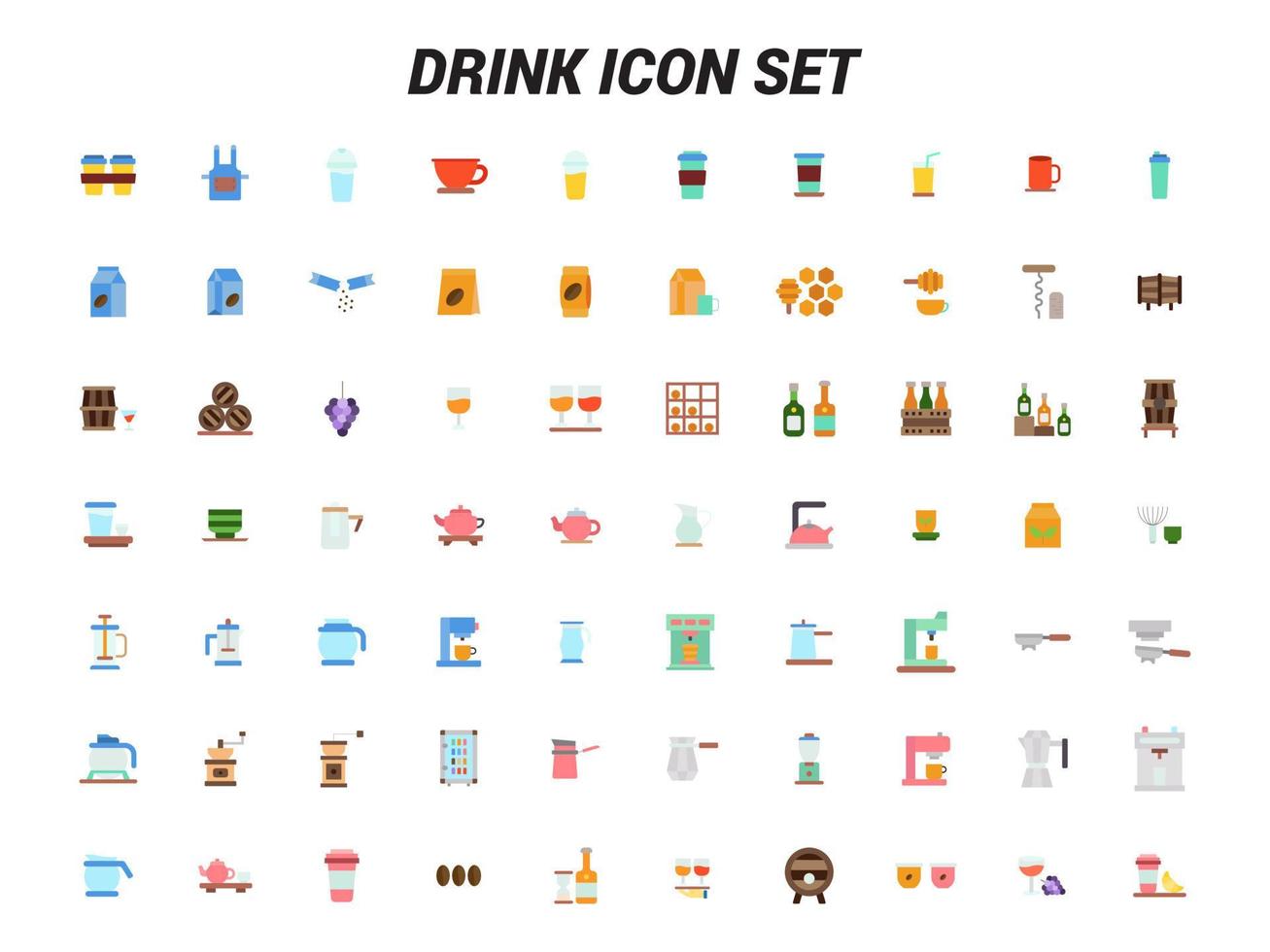 icône de boisson pour le site Web, le symbole, l'interface utilisateur essentielle, la conception, la présentation vecteur