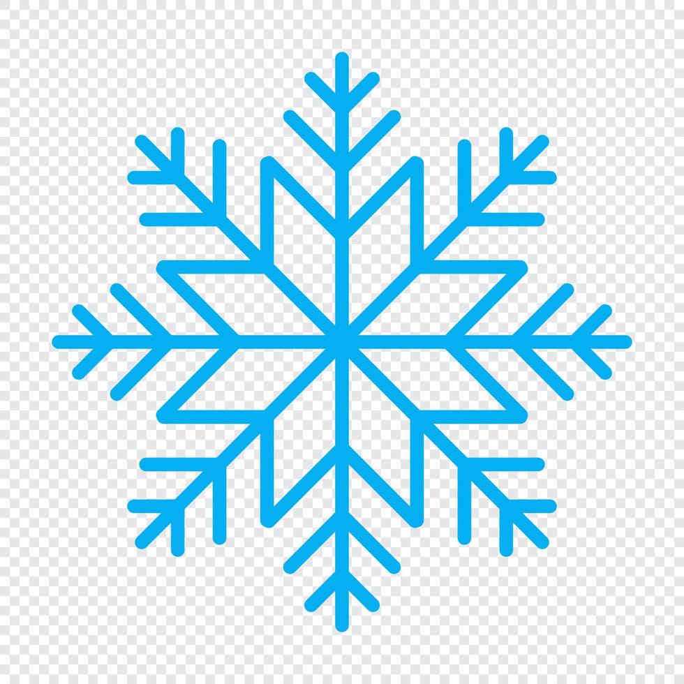 flocon de neige. icône de flocon de neige. icône de flocon de neige simple dans la conception de style de ligne. symbole de flocon de neige. illustration vectorielle vecteur