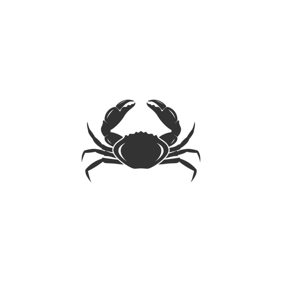 illustration de conception icône logo crabe vecteur