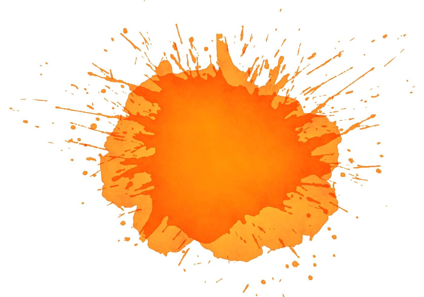 texture splash aquarelle orange vecteur