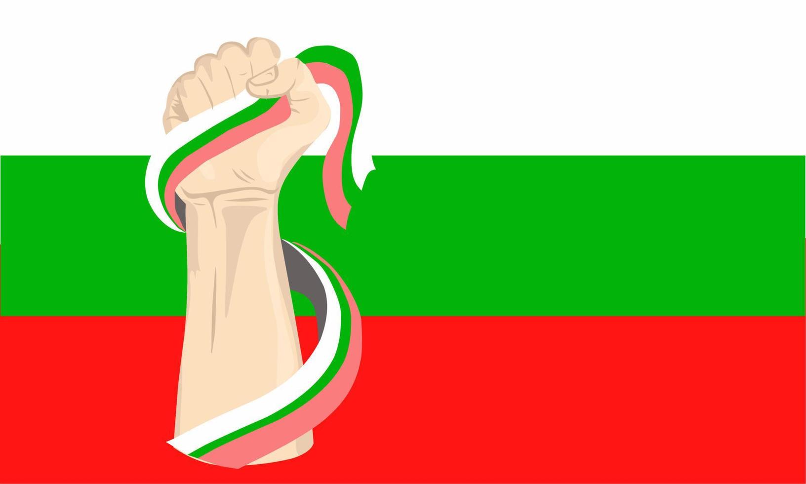 conception plate. conception de bannière. vecteur. fête de l'indépendance de senjata bulgarie. 22 septembre. conception de sites Web. icône vecteur