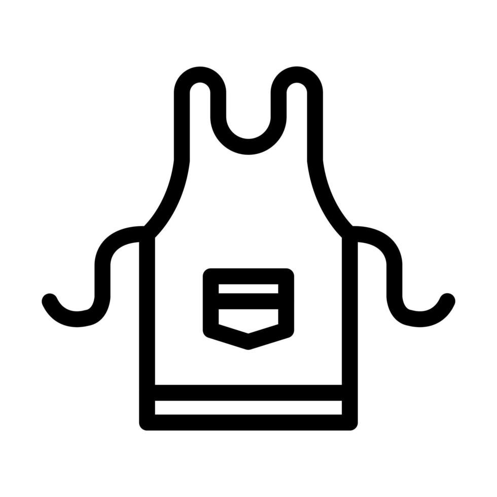 conception d'icône de tablier vecteur