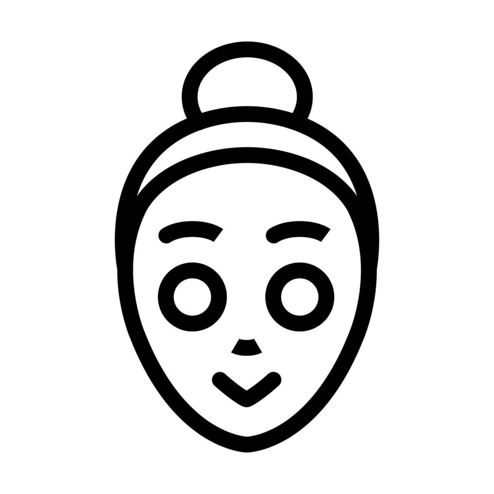 conception d'icône de masque facial vecteur