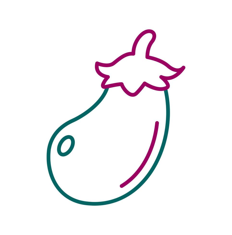 icône de vecteur d'aubergine