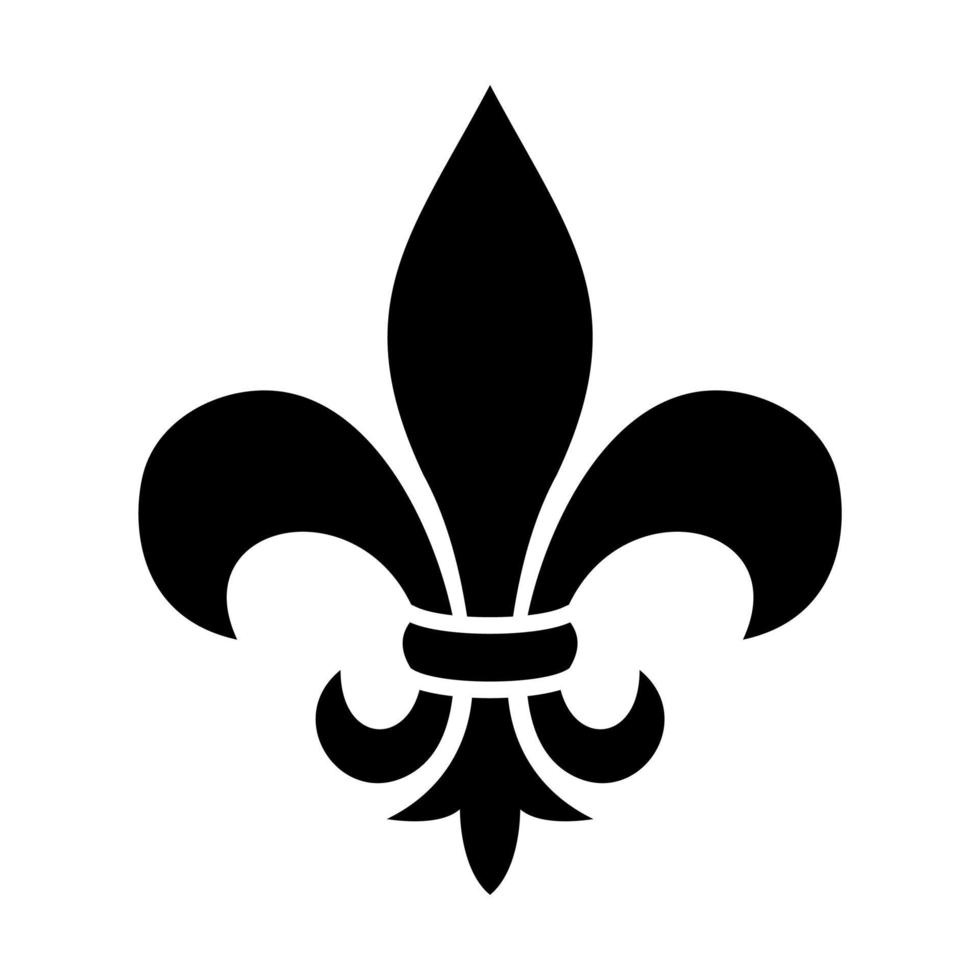 symbole héraldique fleur de lys vecteur