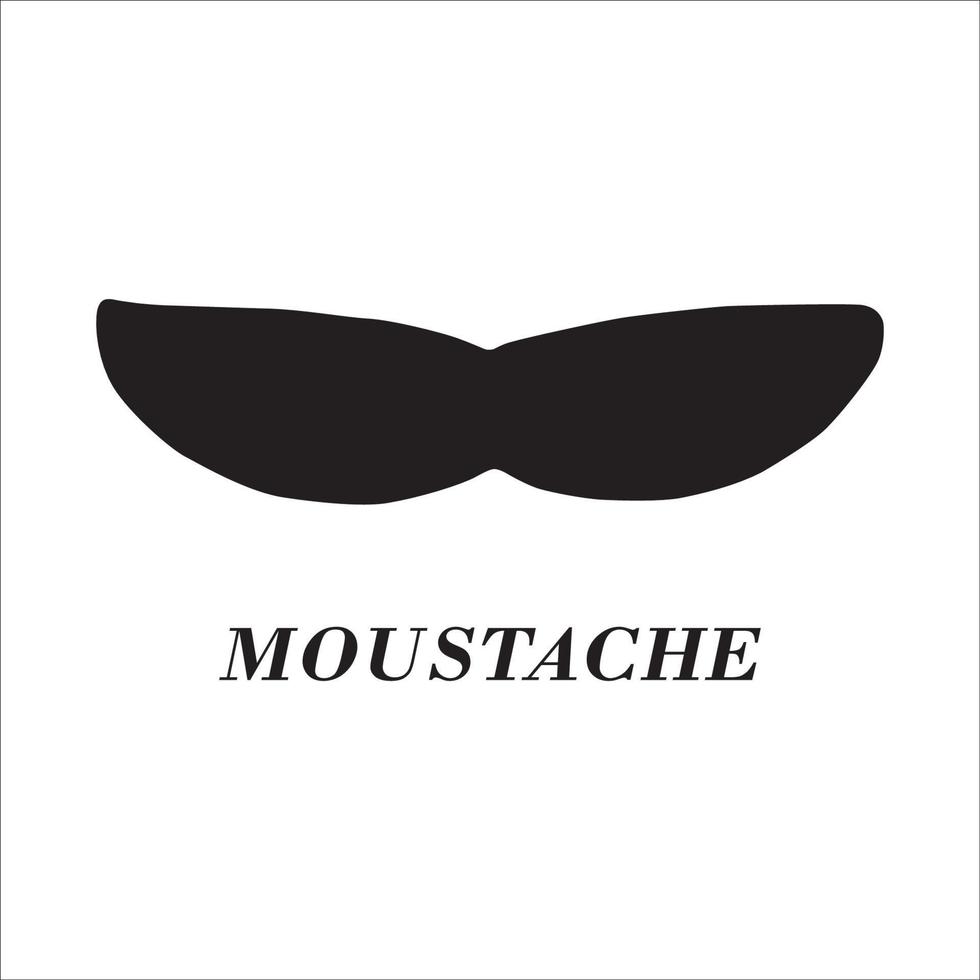 création vectorielle de logo icône moustache vecteur