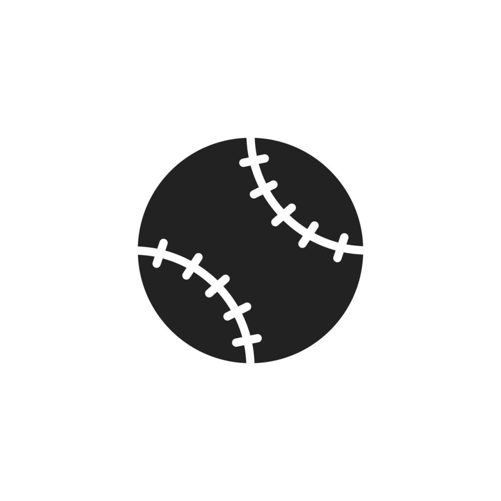 modèle de symbole de logo vectoriel icône baseball ou softball