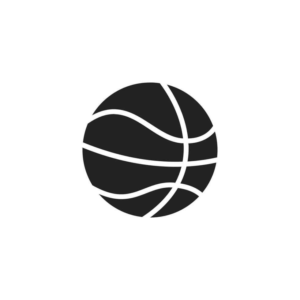 modèle de symbole de logo vectoriel d'icône de ballon de basket-ball