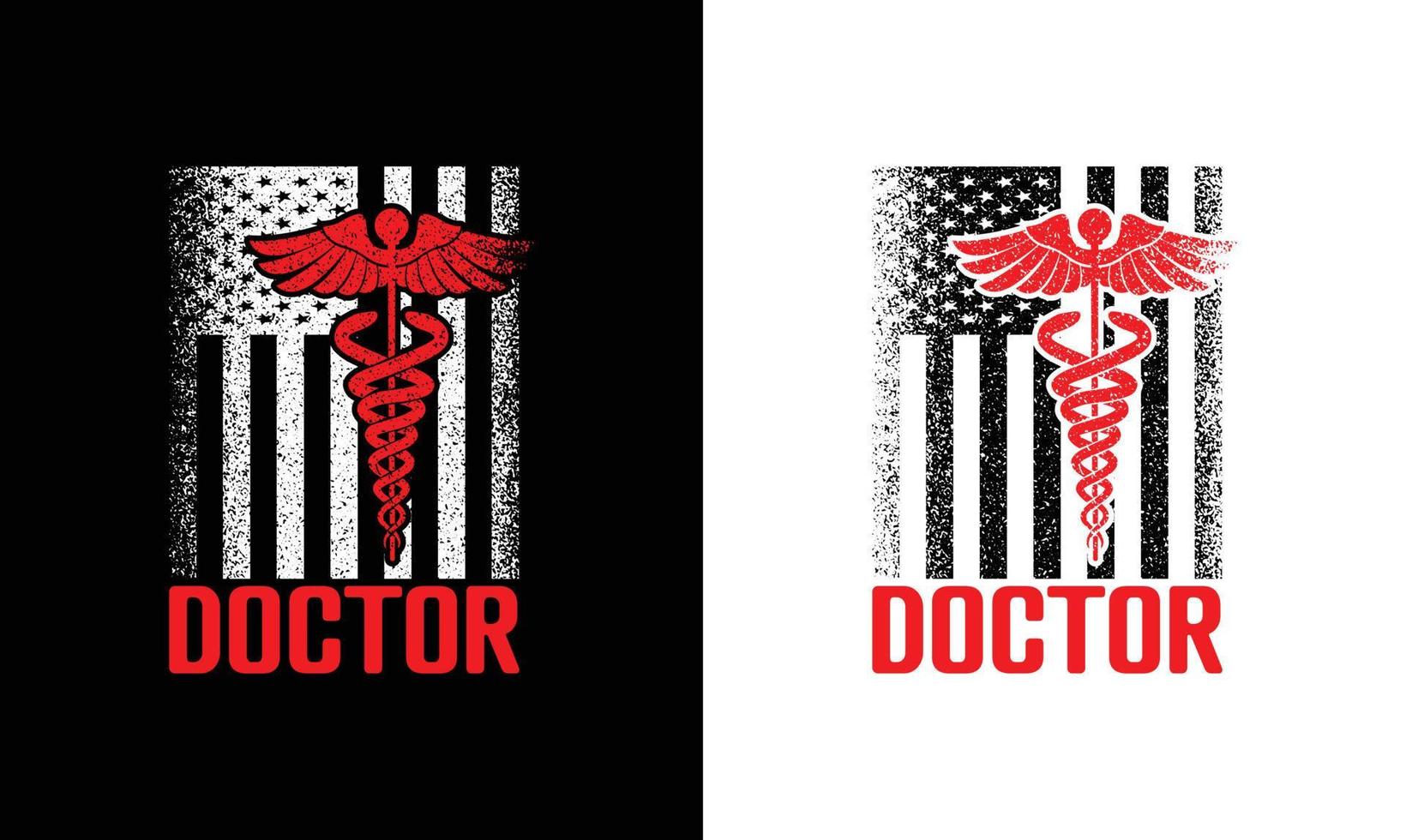 conception de t-shirt de citation de docteur, typographie vecteur