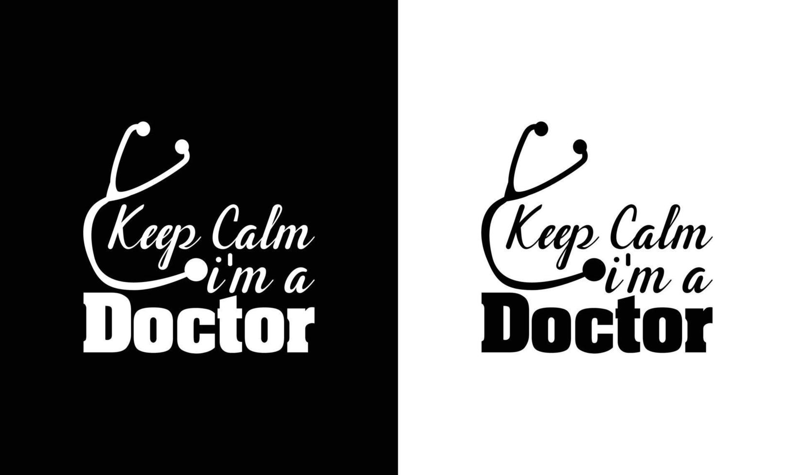 conception de t-shirt de citation de docteur, typographie vecteur