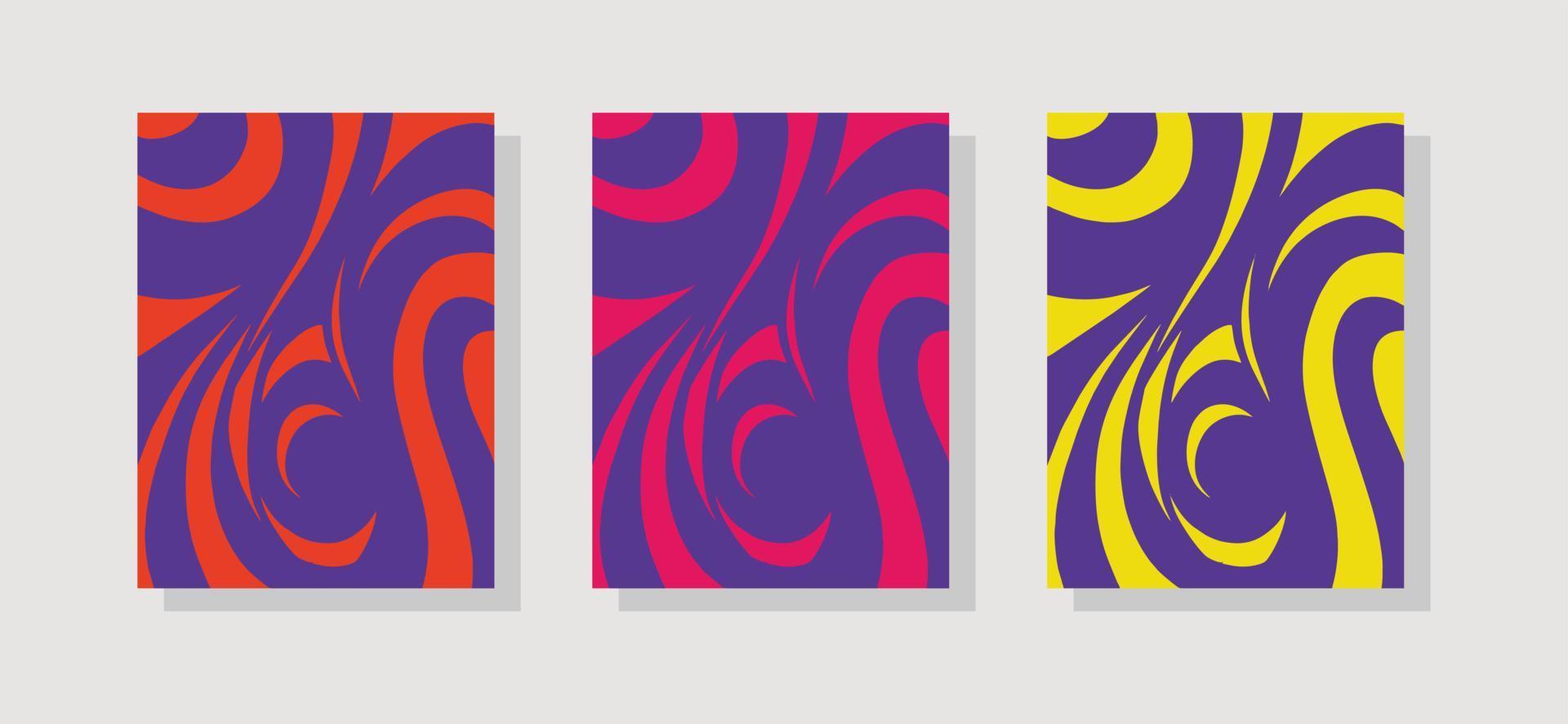 collection de fond violet avec thème abstrait vecteur