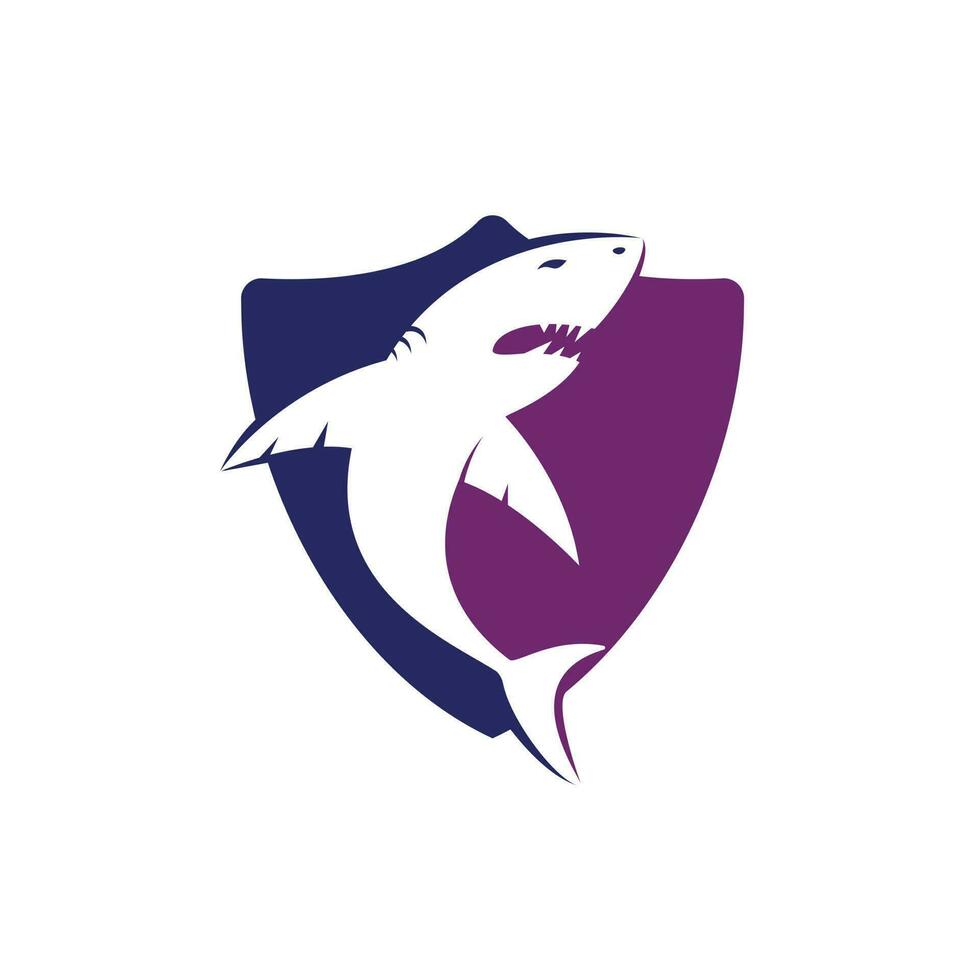création de logo vectoriel de requin. modèle de conception de vecteur d'icône de requin créatif.