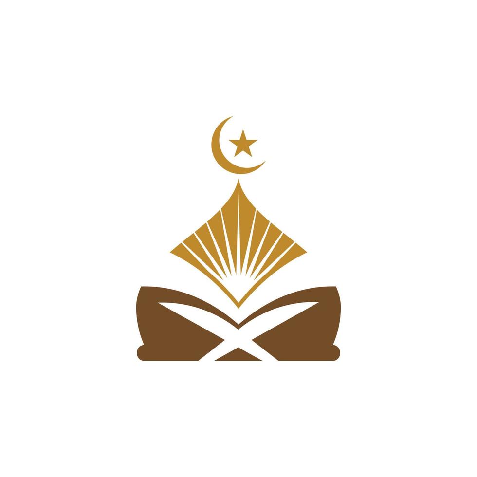conception d'illustration d'icône de vecteur de mosquée