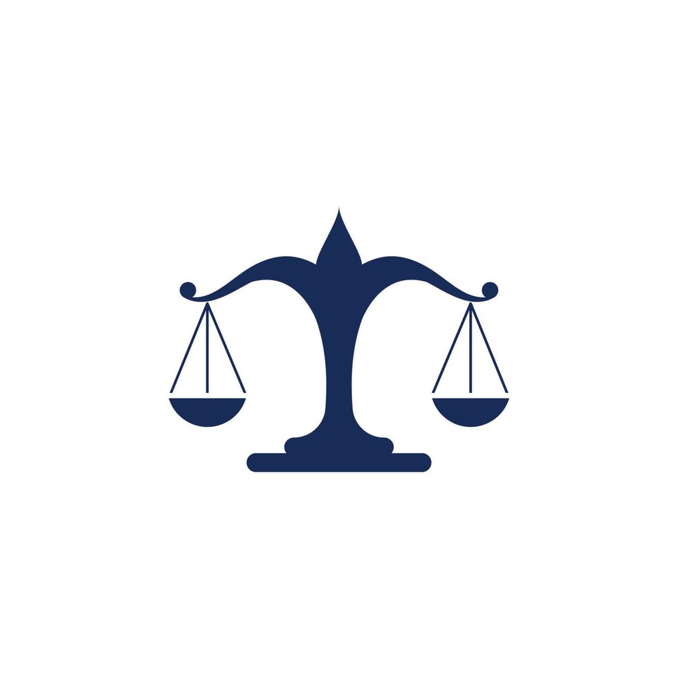 modèle de logo de droit de la justice vecteur