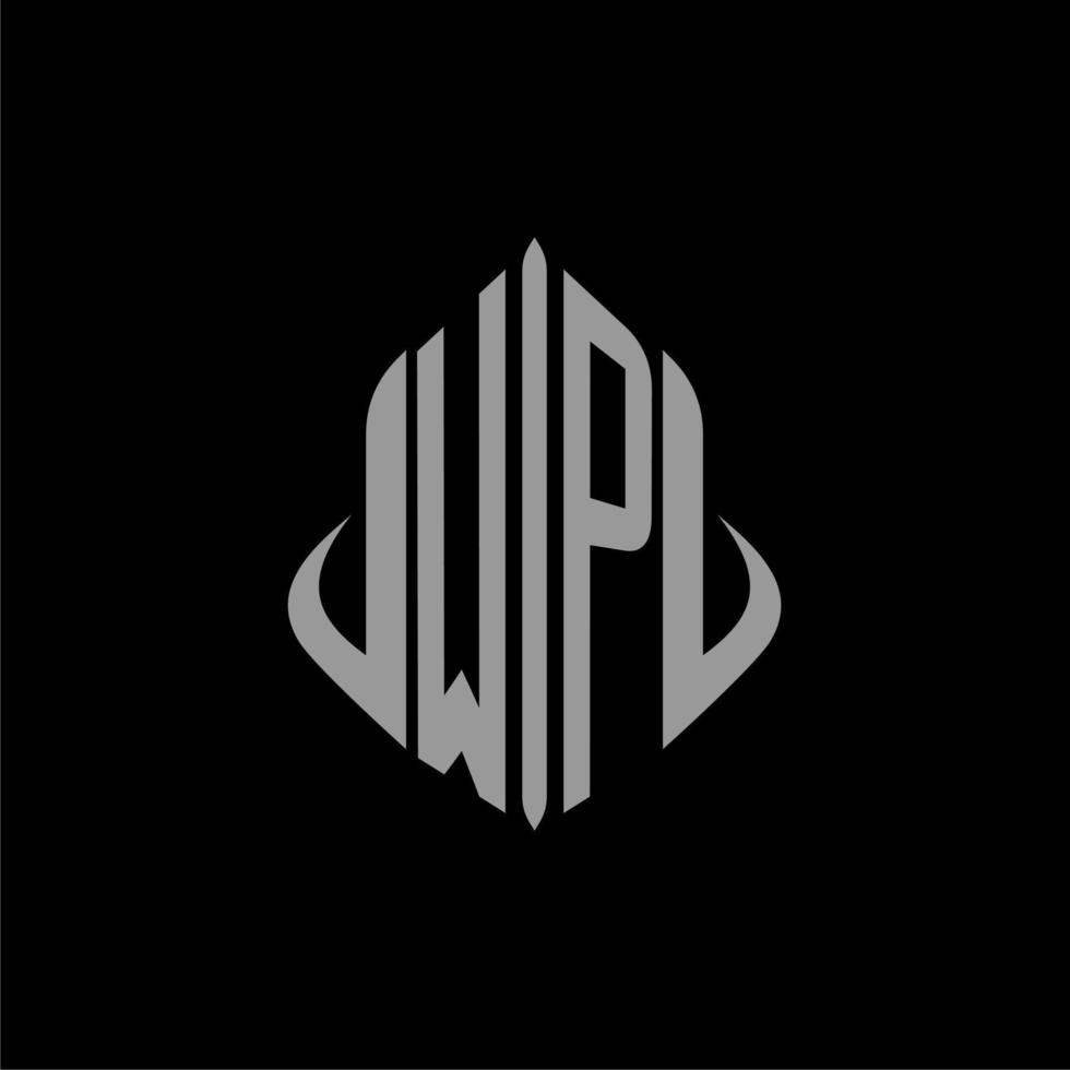 wp monogramme initial immobilier avec conception de bâtiment vecteur