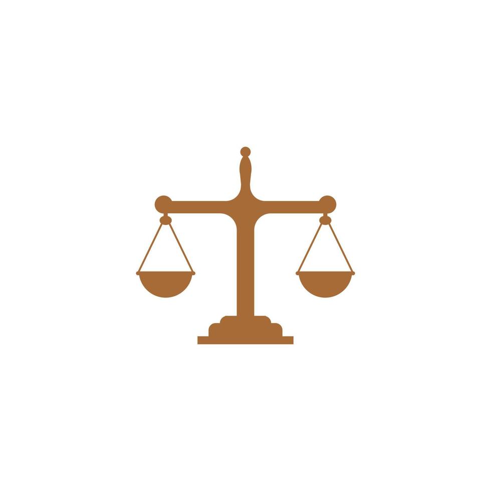 modèle de logo de droit de la justice vecteur