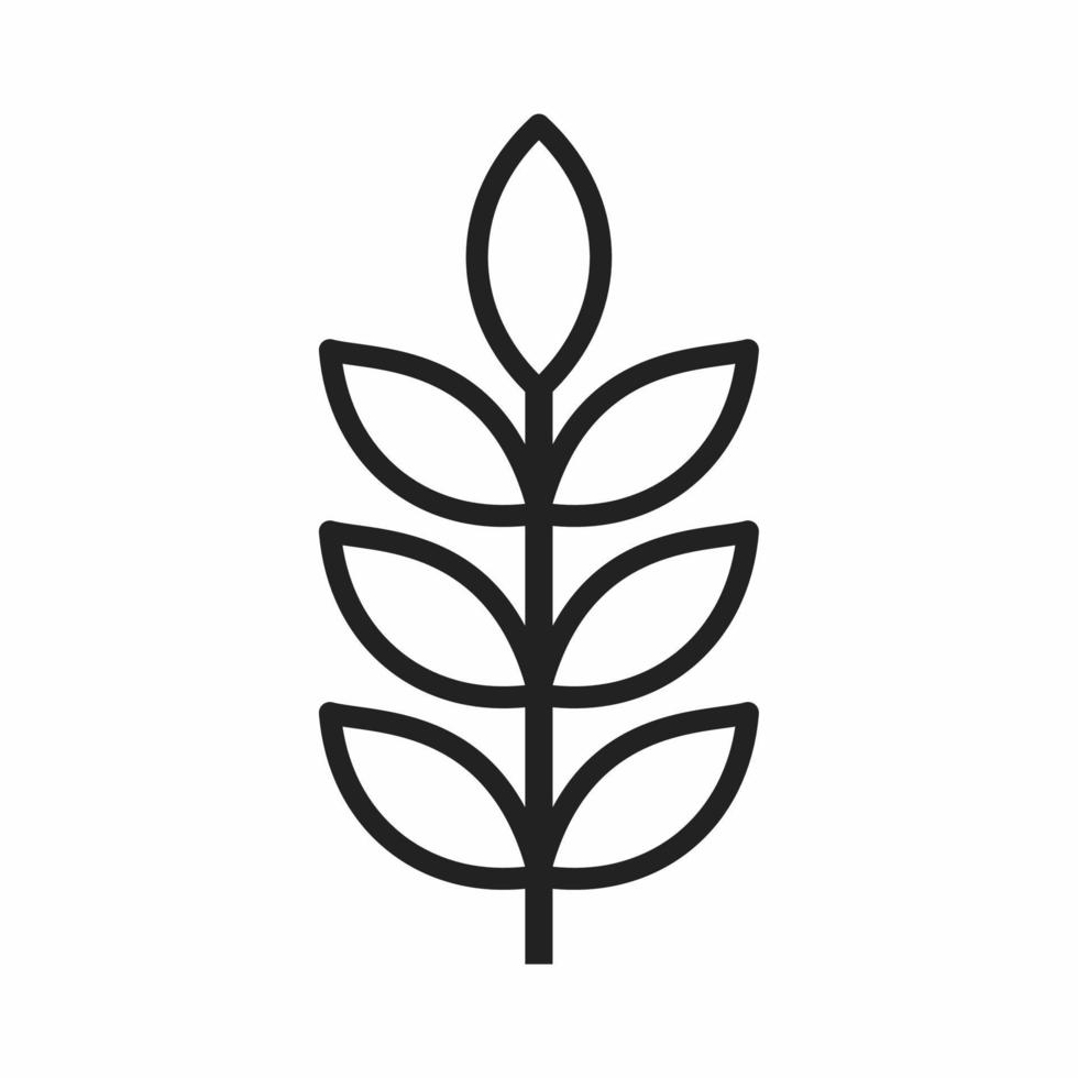 icône de contour de blé vecteur