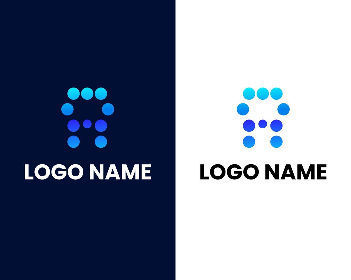 modèle de conception de logo moderne lettre a mark vecteur