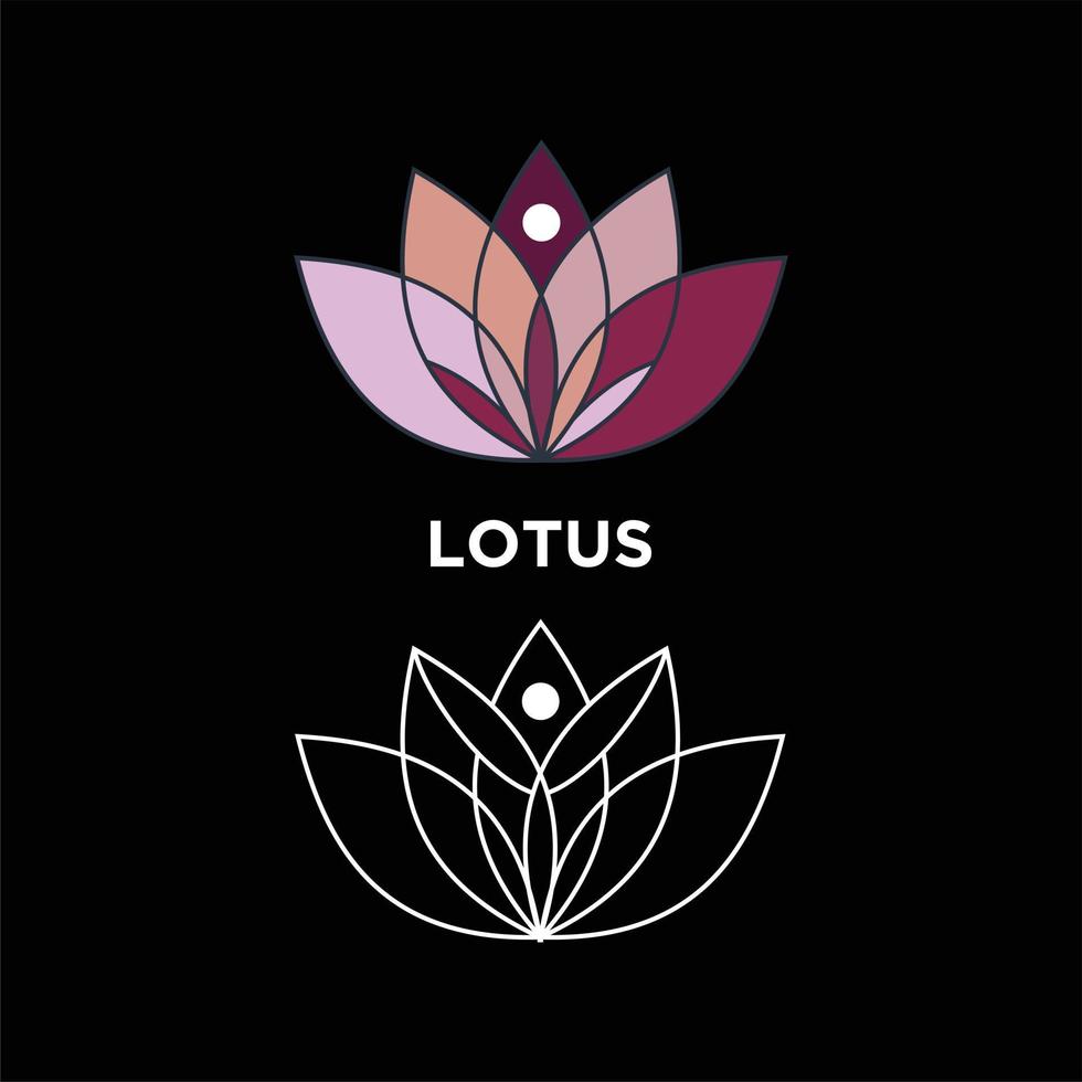 icône de lotus pour le vecteur de conception d'élément