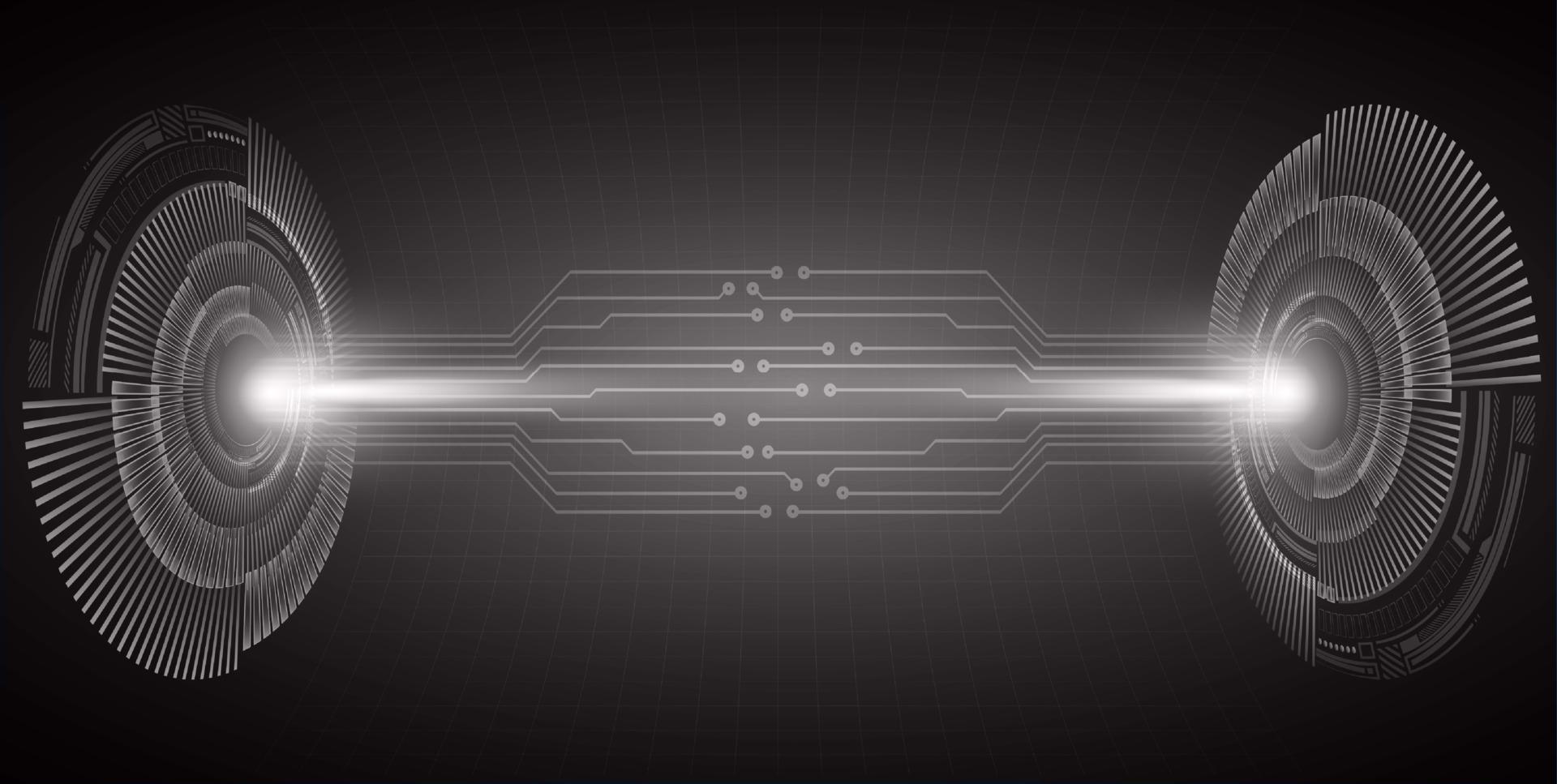 fond de technologie de projecteur holographique moderne vecteur