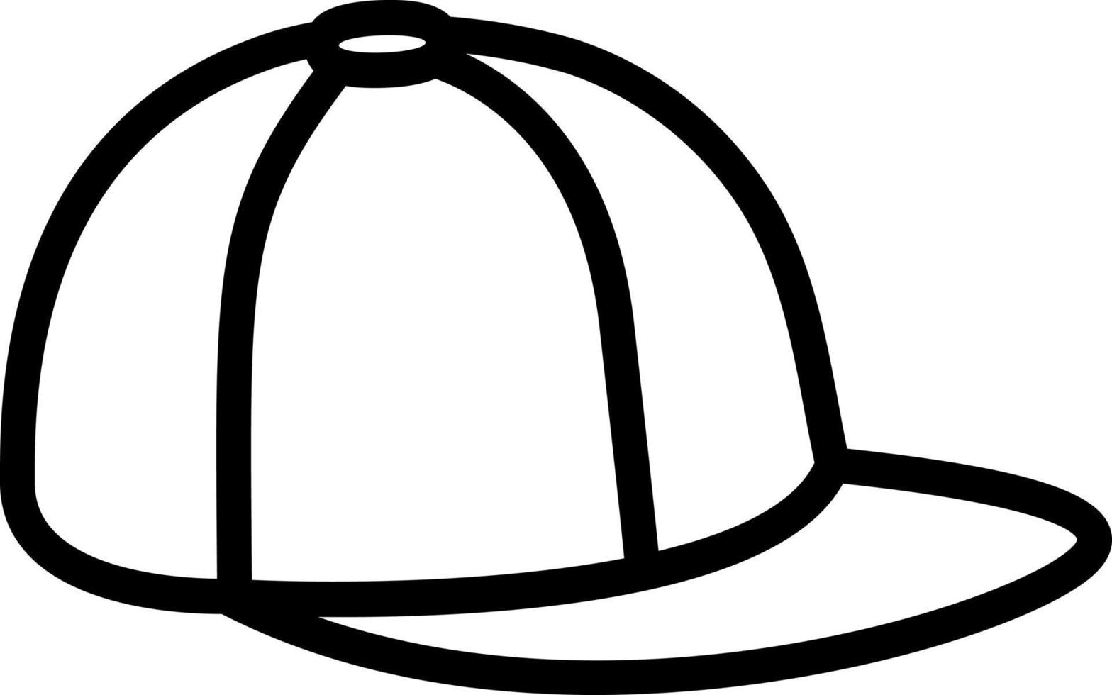 casquette d'icône d'icône de ligne vecteur