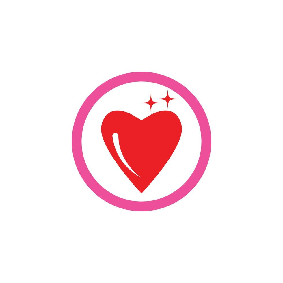 modèle de logo coeur vecteur