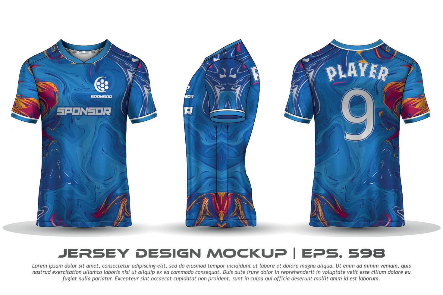 maillot design sublimation t shirt premium motif géométrique incroyable vecteur collection pour football football courses cyclisme jeux motocross sports