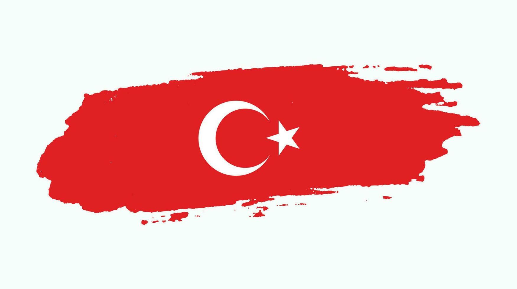 résumé, turquie, grunge, texture, drapeau, vecteur