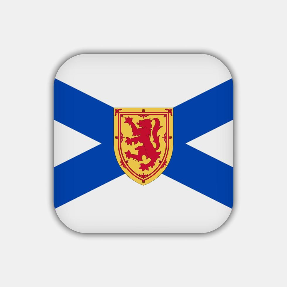 drapeau de la nouvelle-écosse, province du canada. illustration vectorielle. vecteur