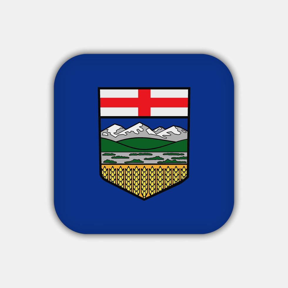 drapeau de l'alberta, province du canada. illustration vectorielle. vecteur