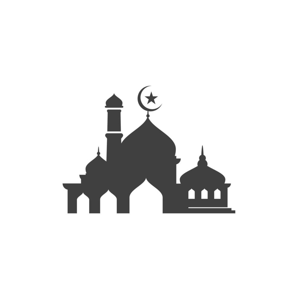 conception d'illustration d'icône de vecteur de mosquée
