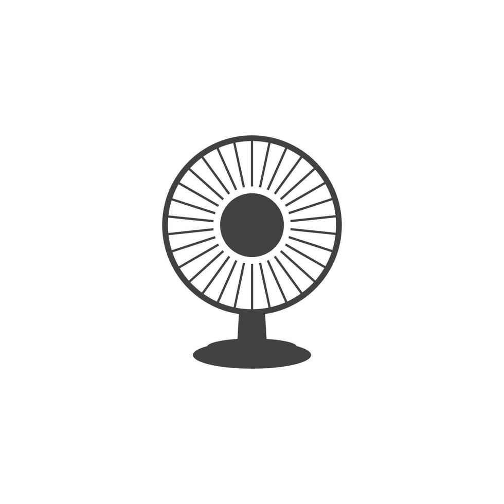 modèle d'icône d'illustration vectorielle de ventilateur vecteur