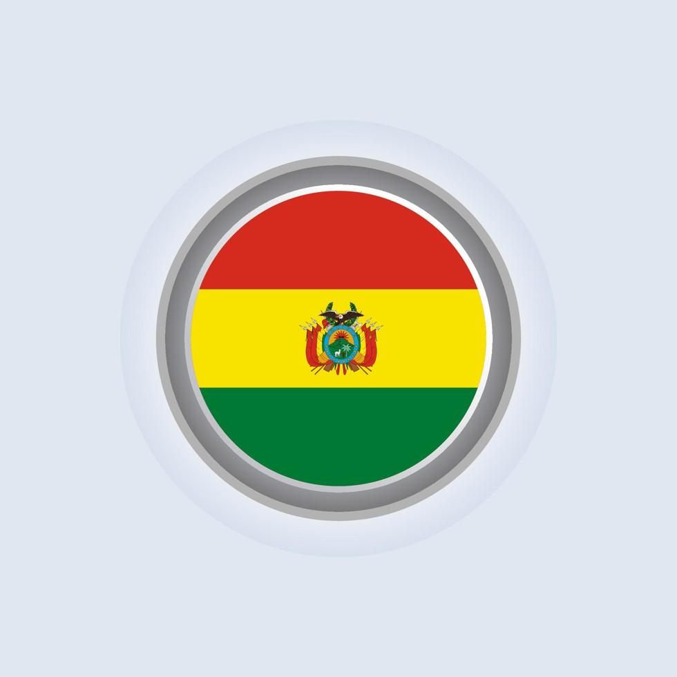 illustration du modèle de drapeau de la bolivie vecteur