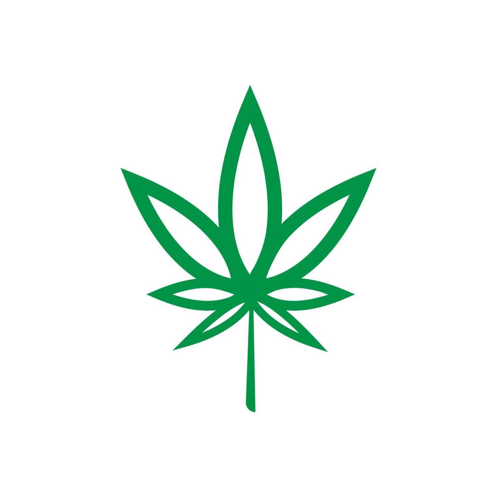 logo cannabis marijuana vecteur