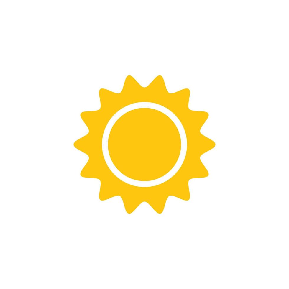 logo d'illustration du soleil vecteur