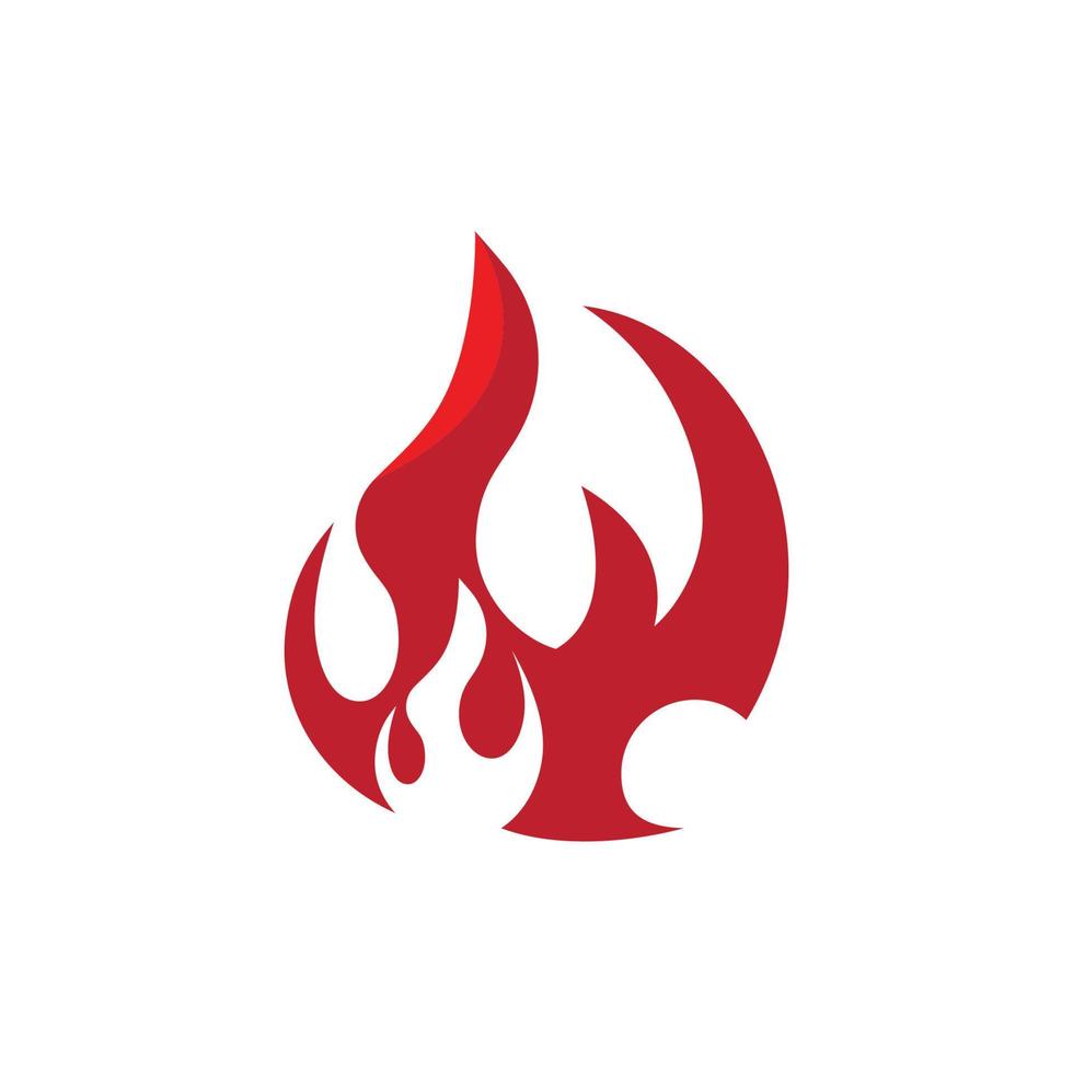 logo de flamme de feu vecteur