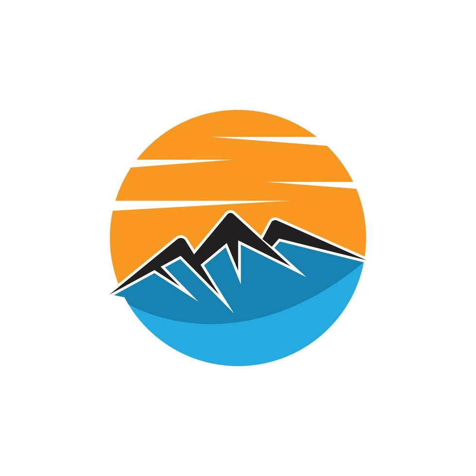 vecteur de logo de montagnes