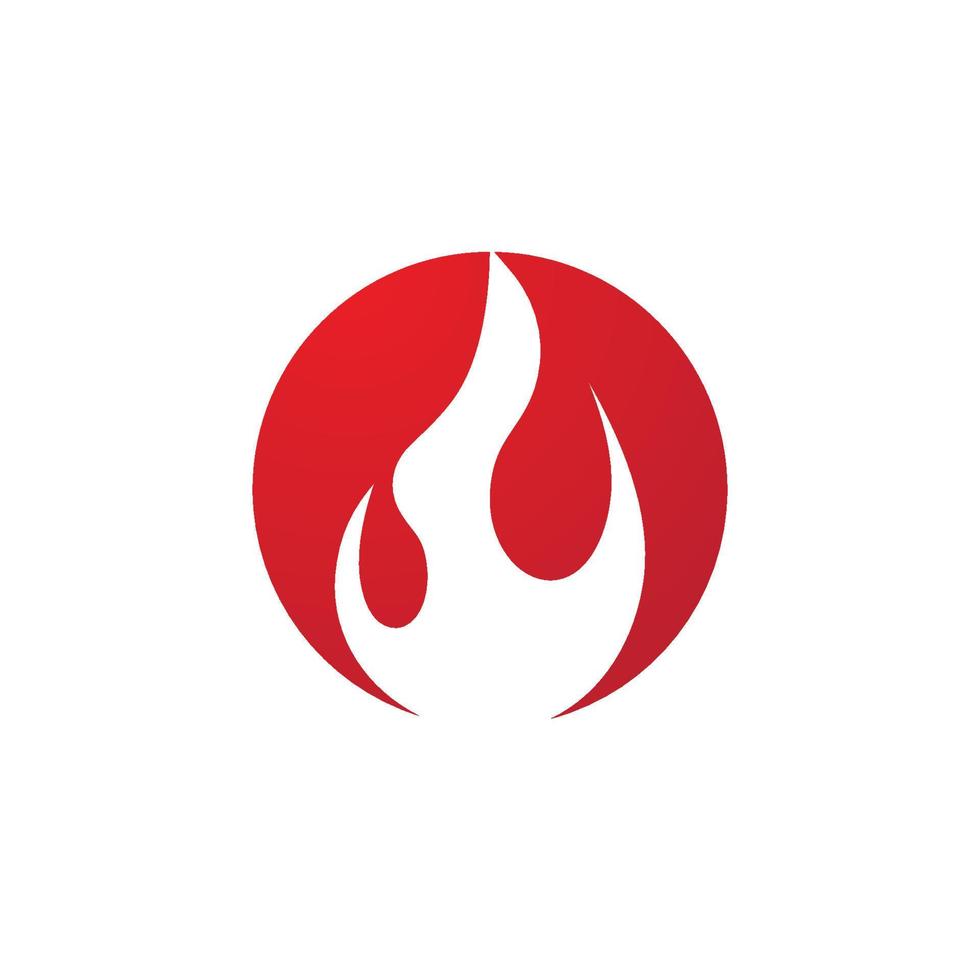 logo de flamme de feu vecteur