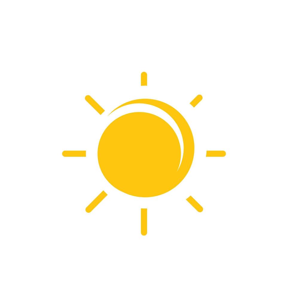 logo d'illustration du soleil vecteur