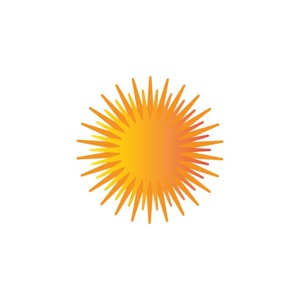 logo d'illustration du soleil vecteur