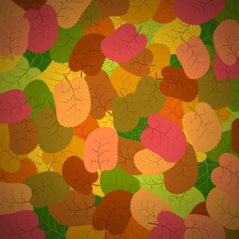 fond avec des feuilles d'automne. illustration vectorielle vecteur
