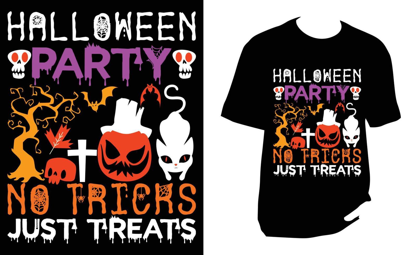 conception de t-shirt d'halloween vecteur