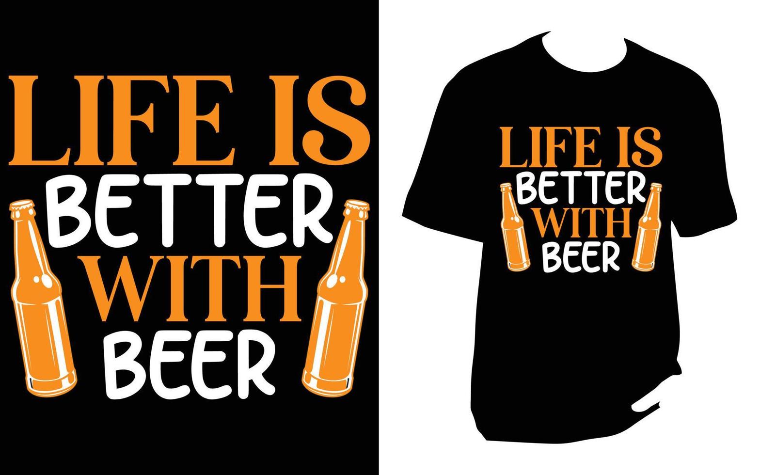 t-shirt bière artisanale vecteur