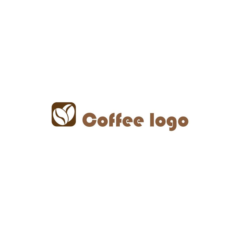 création de logo de café bio vecteur