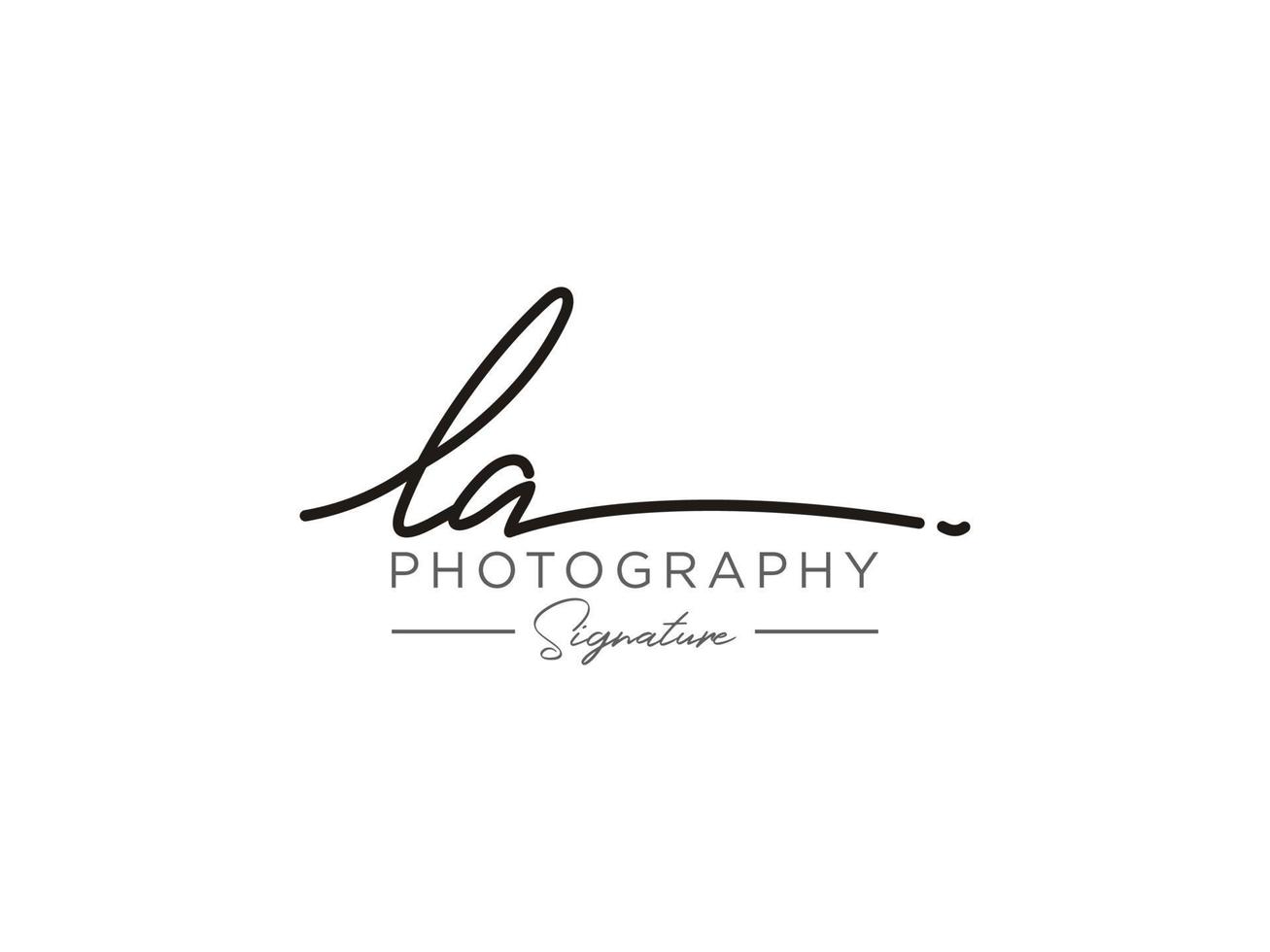 lettre la signature logo template vecteur